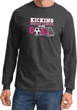 Breast Cancer T-shirt Kicking Cancer is Our Goal Long Sleeve - Yoga Clothing for You