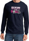 Breast Cancer T-shirt Kicking Cancer is Our Goal Long Sleeve - Yoga Clothing for You