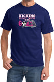 Breast Cancer T-shirt Kicking Cancer is Our Goal Tee - Yoga Clothing for You