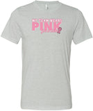 Breast Cancer T-shirt My Team Wears Pink Tri Blend Tee - Yoga Clothing for You