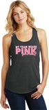 Ladies Breast Cancer Tank Top My Team Wears Pink Racerback - Yoga Clothing for You