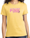 Ladies Breast Cancer T-shirt My Team Wears Pink Tee - Yoga Clothing for You