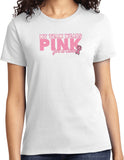 Ladies Breast Cancer T-shirt My Team Wears Pink Tee - Yoga Clothing for You