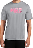 Breast Cancer T-shirt My Team Wears Pink Moisture Wicking Tee - Yoga Clothing for You