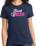 Ladies Breast Cancer T-shirt Beat Cancer Tee - Yoga Clothing for You