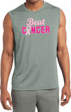 Breast Cancer T-shirt Beat Cancer Sleeveless Competitor Tee - Yoga Clothing for You
