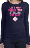 Ladies Breast Cancer T-shirt Second Base Long Sleeve - Yoga Clothing for You