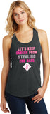 Ladies Breast Cancer Tank Top Second Base Racerback - Yoga Clothing for You