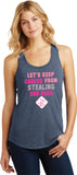 Ladies Breast Cancer Tank Top Second Base Racerback - Yoga Clothing for You