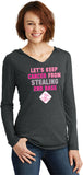 Ladies Breast Cancer T-shirt Second Base Tri Blend Hoodie - Yoga Clothing for You