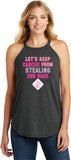 Ladies Breast Cancer Tank Top Second Base Tri Rocker Tanktop - Yoga Clothing for You