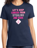 Ladies Breast Cancer T-shirt Second Base Tee - Yoga Clothing for You