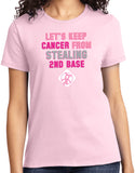 Ladies Breast Cancer T-shirt Second Base Tee - Yoga Clothing for You