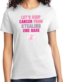 Ladies Breast Cancer T-shirt Second Base Tee - Yoga Clothing for You