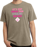 Breast Cancer T-shirt Second Base Pigment Dyed Tee - Yoga Clothing for You