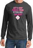 Breast Cancer T-shirt Second Base Long Sleeve - Yoga Clothing for You