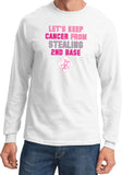 Breast Cancer T-shirt Second Base Long Sleeve - Yoga Clothing for You