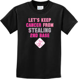 Kids Breast Cancer T-shirt Second Base Youth Tee - Yoga Clothing for You