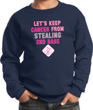 Kids Breast Cancer Sweatshirt Second Base - Yoga Clothing for You