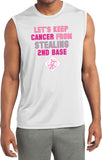 Breast Cancer T-shirt Second Base Sleeveless Competitor Tee - Yoga Clothing for You