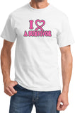 Breast Cancer T-shirt I Heart a Survivor Tee - Yoga Clothing for You