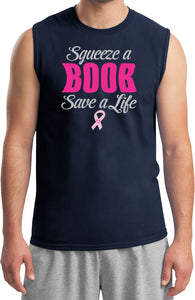 Breast Cancer T-shirt Save a Life Muscle Tee - Yoga Clothing for You