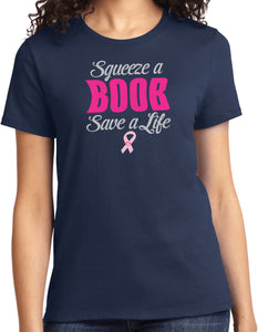 Ladies Breast Cancer T-shirt Save a Life Tee - Yoga Clothing for You