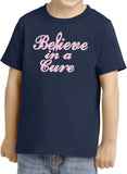 Kids Breast Cancer T-shirt Believe in a Cure Toddler Tee - Yoga Clothing for You