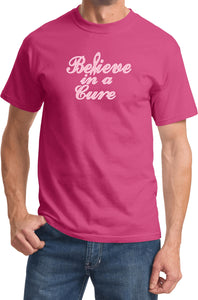 Breast Cancer T-shirt Believe in a Cure Tee - Yoga Clothing for You