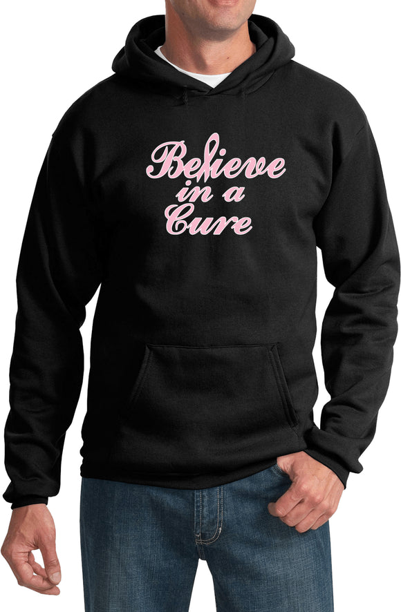 Breast Cancer Hoodie Believe in a Cure - Yoga Clothing for You