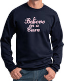 Breast Cancer Sweatshirt Believe in a Cure - Yoga Clothing for You