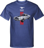 Ford Mustang Tall T-shirt Red Stripe 50 Years - Yoga Clothing for You