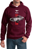 Ford Mustang Hoodie Red Stripe 50 Years - Yoga Clothing for You