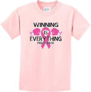 Kids Breast Cancer T-shirt Winning is Everything Youth Tee - Yoga Clothing for You