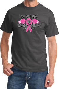 Breast Cancer T-shirt Winning is Everything Tee - Yoga Clothing for You