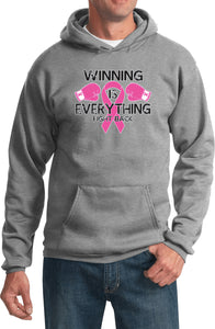 Breast Cancer Hoodie Winning is Everything - Yoga Clothing for You