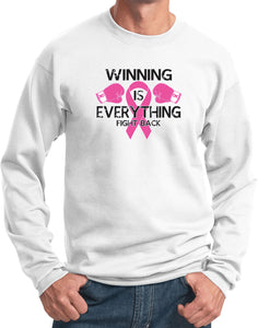 Breast Cancer Sweatshirt Winning is Everything - Yoga Clothing for You