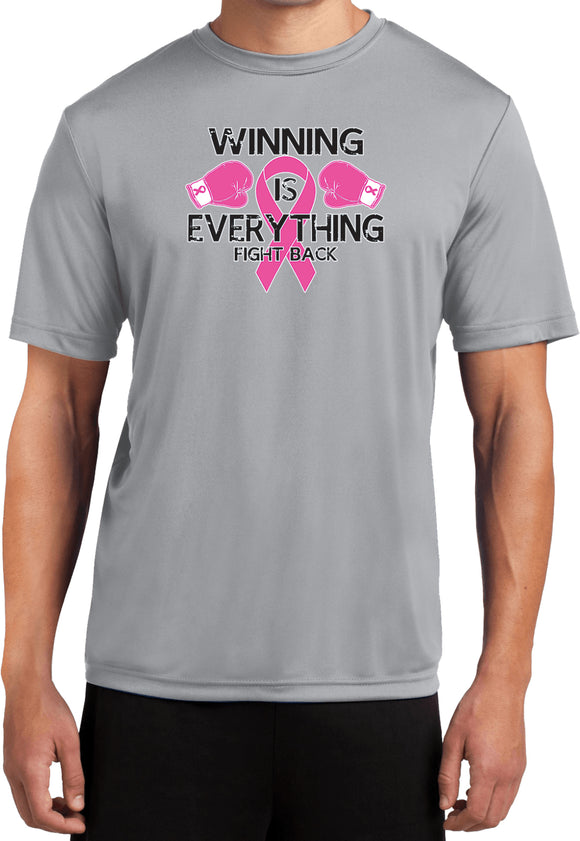 Breast Cancer T-shirt Winning is Everything Moisture Wicking Tee - Yoga Clothing for You