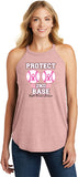 Ladies Breast Cancer Tank Top Protect Second Base TriRocker Tank - Yoga Clothing for You