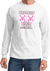 Breast Cancer T-shirt Protect Second Base Long Sleeve - Yoga Clothing for You