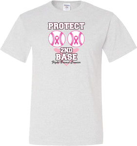 Breast Cancer T-shirt Protect Second Base Tall Tee - Yoga Clothing for You