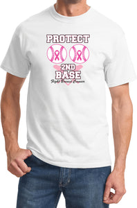 Breast Cancer T-shirt Protect Second Base Tee - Yoga Clothing for You