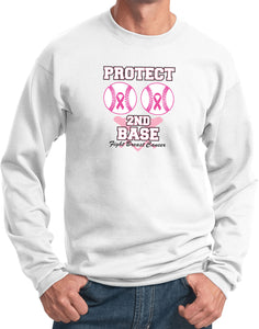 Breast Cancer Sweatshirt Protect Second Base - Yoga Clothing for You