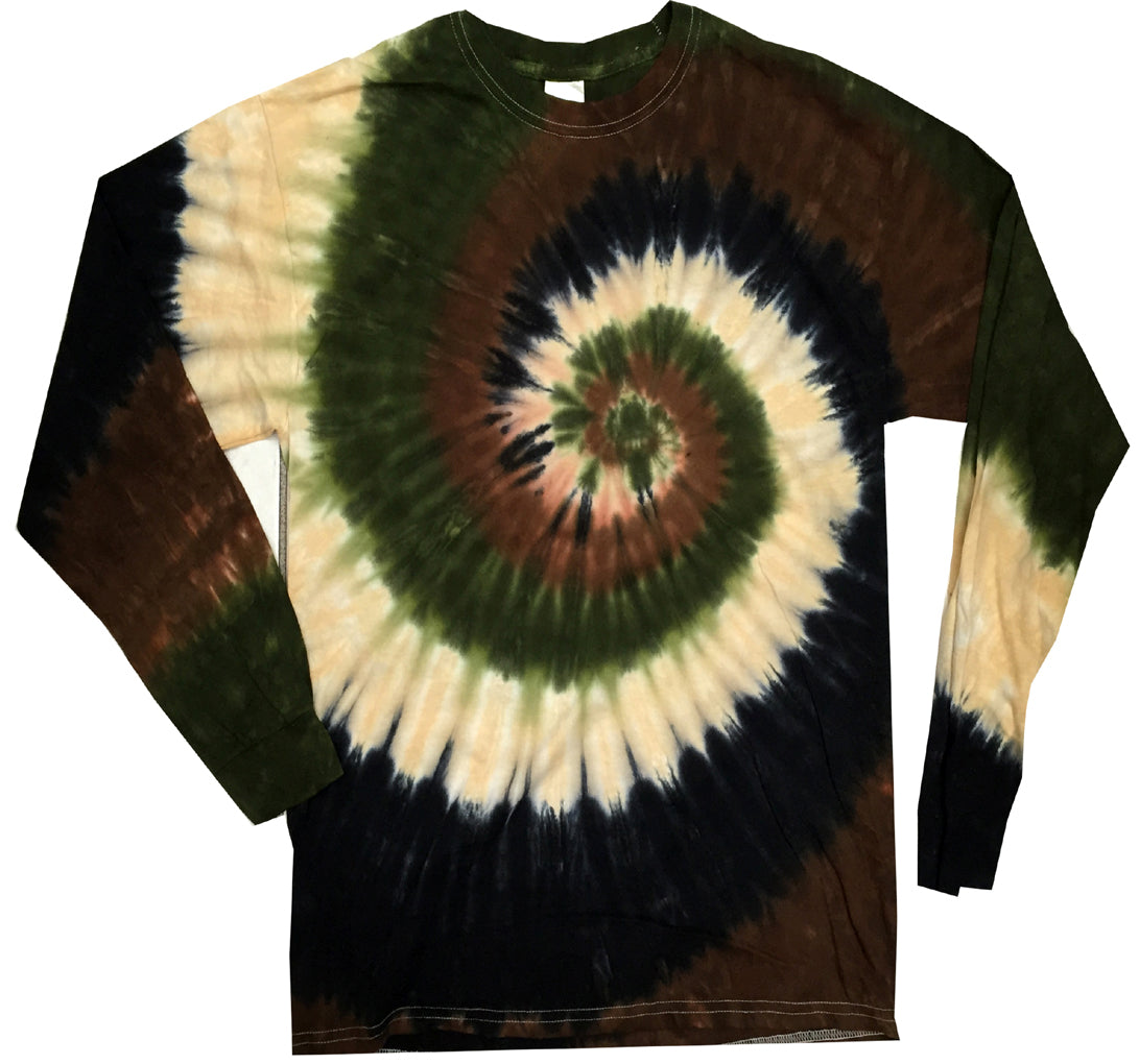 mens long sleeve tie dye