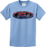Kids Ford Oval T-shirt Distressed Logo - Yoga Clothing for You