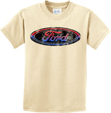 Kids Ford Oval T-shirt Distressed Logo - Yoga Clothing for You