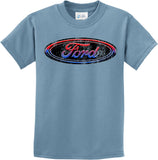 Kids Ford Oval T-shirt Distressed Logo - Yoga Clothing for You
