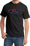 Ford Oval T-shirt Distressed Logo - Yoga Clothing for You