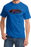 Ford Oval T-shirt Distressed Logo - Yoga Clothing for You