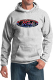 Ford Oval Hoodie Distressed Logo - Yoga Clothing for You